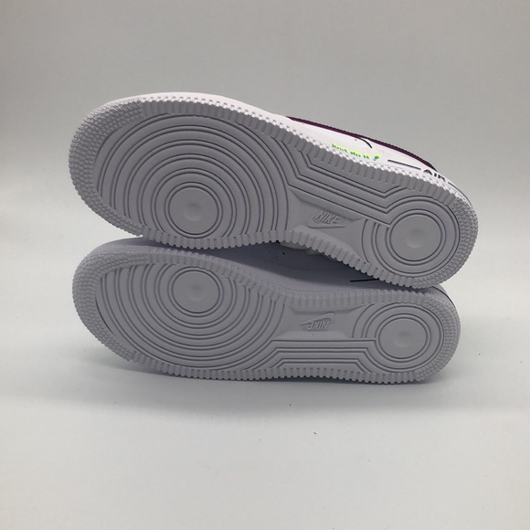 Nike Air Force 1 '07 Just Do It White Vivid Purple DX3933-100 - Picture 5 of 5